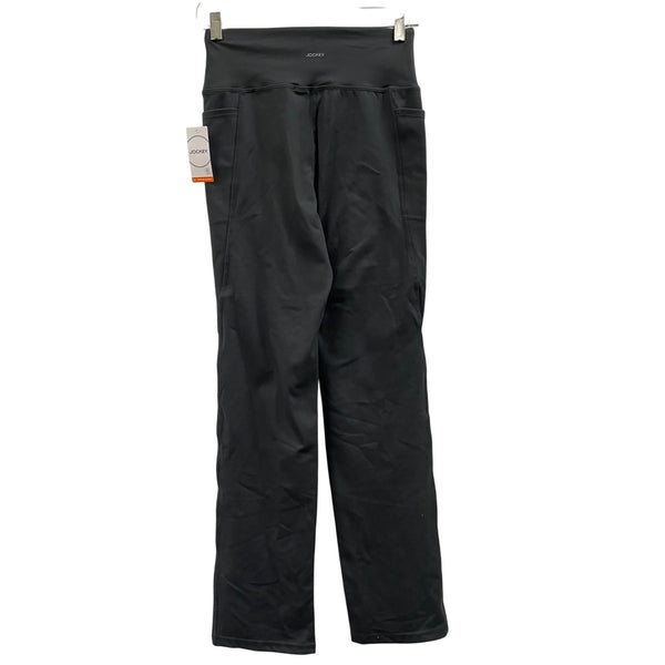 Jockey Womens Black High-Waist Flared Pants Moisture-Wicking Polyester Spandex S NWT