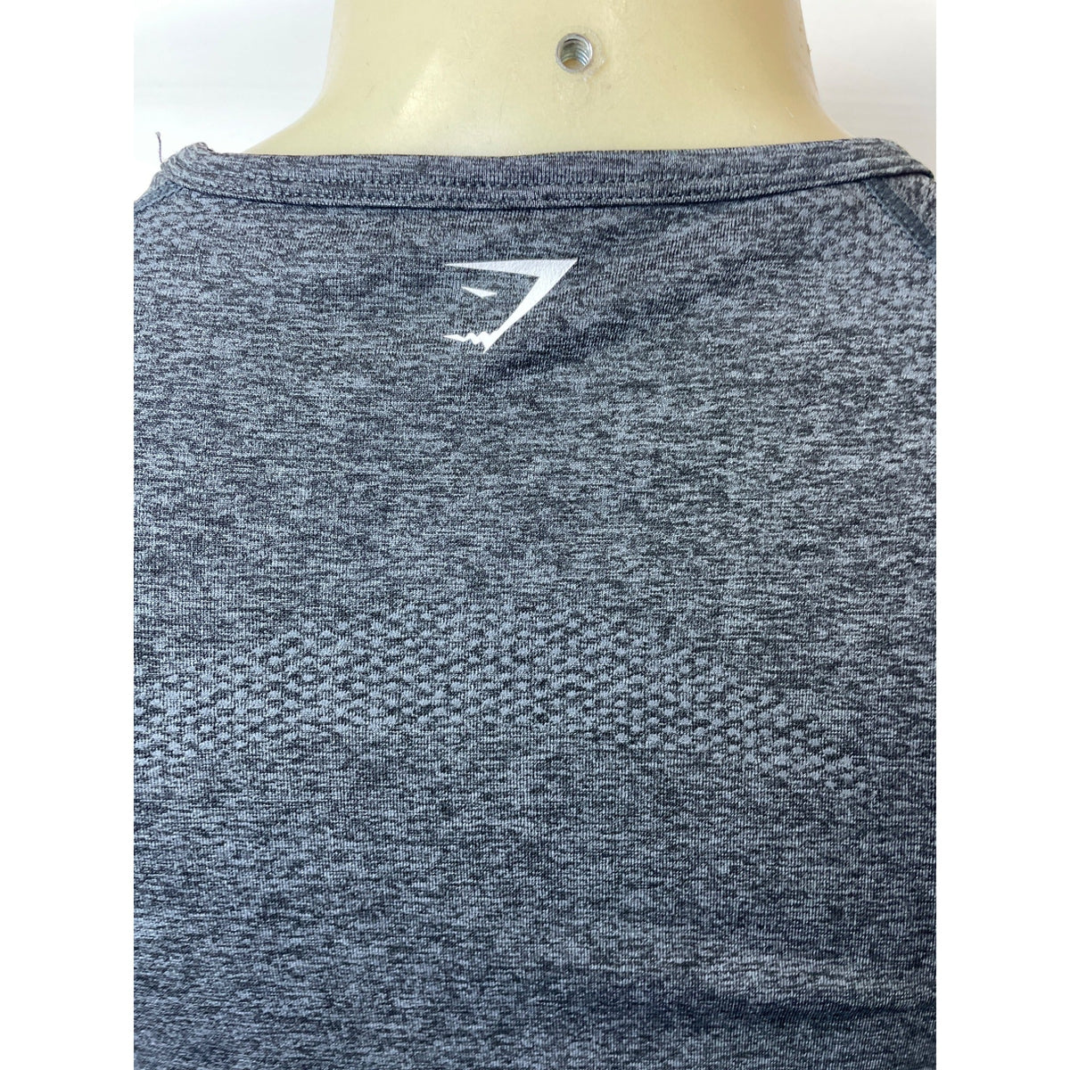 Gym Shark Women's Grey Stretchable Gym Running Long Sleeve Shirt Sz M