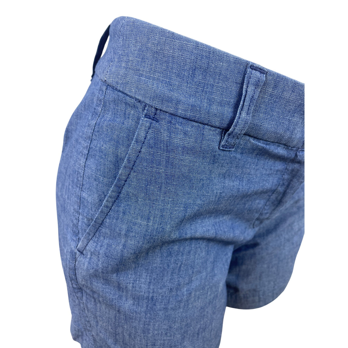 J.Crew Womens Chambray Shorts Blue Tailored Fit Summer Wear Size 4  - New