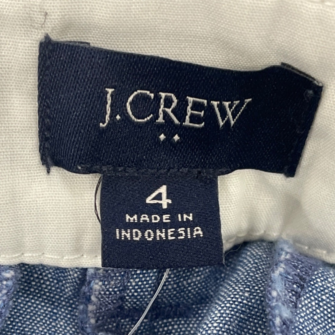 J.Crew Womens Chambray Shorts Blue Tailored Fit Summer Wear Size 4  - New