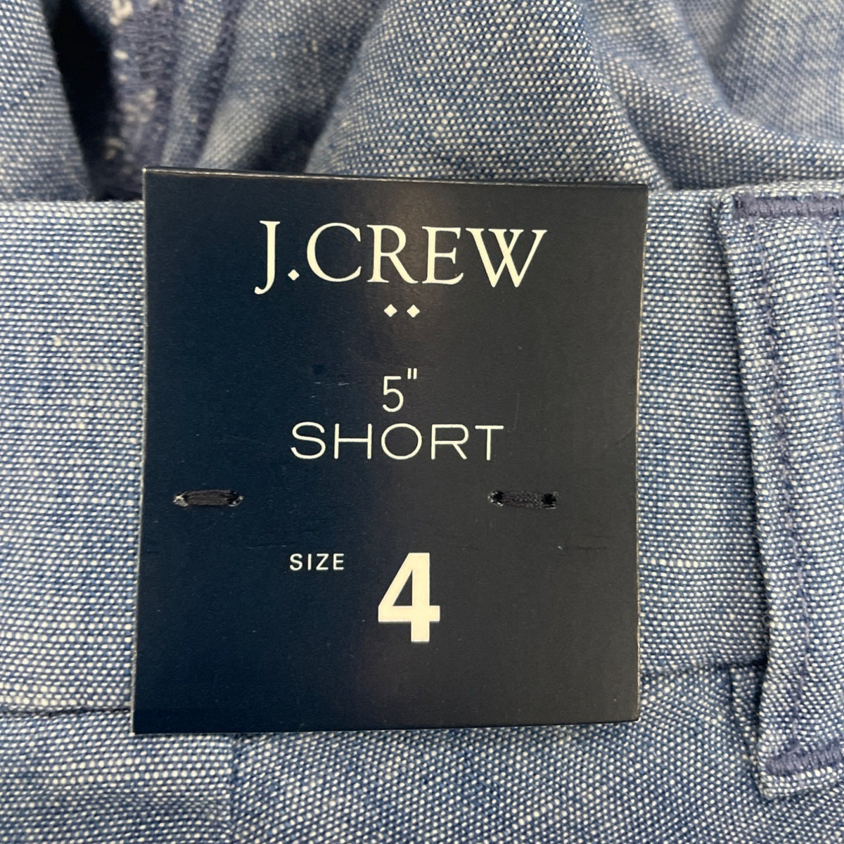 J.Crew Womens Chambray Shorts Blue Tailored Fit Summer Wear Size 4  - New