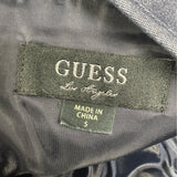 Guess Blue Womens Denim Fit & Flare Lace-Up Front Dress Stretchy Sz 5