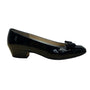 Salvatore Ferragamo Women’s Black Patent Leather Low Heel Lillaz Pumps Size 8.5B