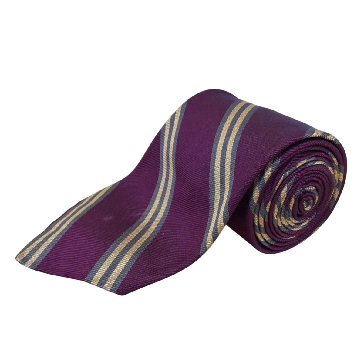 Vintage Brooks Brothers Purple Stripe Silk Tie Made In England Formal Wear