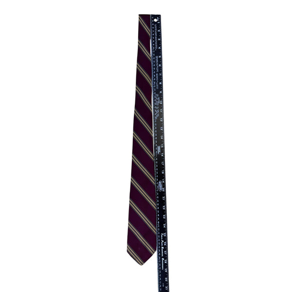 Vintage Brooks Brothers Purple Stripe Silk Tie Made In England Formal Wear