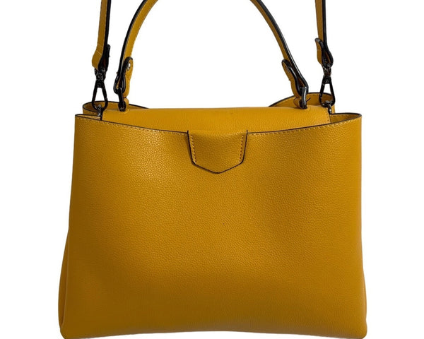 Urban Expressions Women's Mustard Yellow Crossbody Satchel Sz M