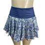 Vogo Womens Floral Activewear Skort With Inner Shorts Blue & White Size S