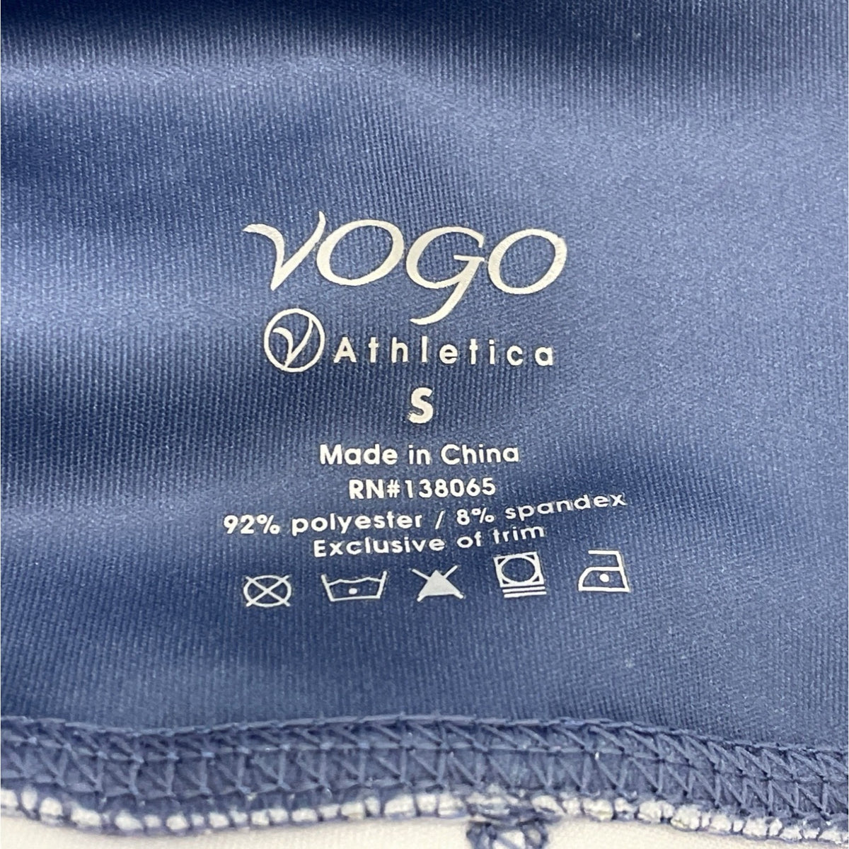 Vogo Womens Floral Activewear Skort With Inner Shorts Blue & White Size S