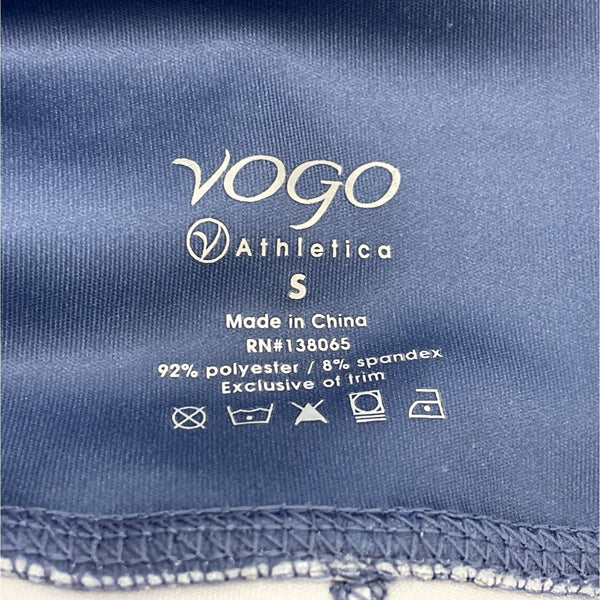 Vogo Womens Floral Activewear Skort With Inner Shorts Blue & White Size S