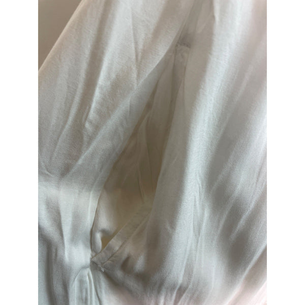 American Eagle White Sleeveless Mini Dress With Tie Front Womens Size L - New