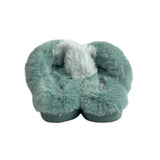 Primark Women's Aqua Green Faux Fur Slippers Sz 7-8