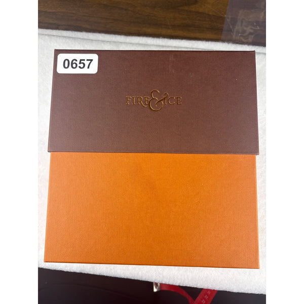 Sterling Silver Womens Blue Crystal Floral Necklace & Earrings Set Elegant Design 16" Length