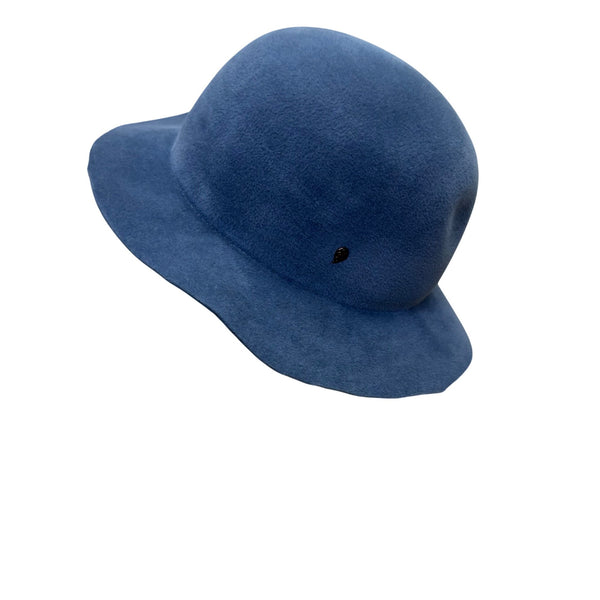 Helen kaminski Blue Unisex Wool Felt Wide-Brim Hat Classic Minimalist Design Vintage
