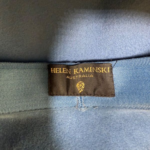 Helen kaminski Blue Unisex Wool Felt Wide-Brim Hat Classic Minimalist Design Vintage