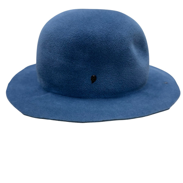 Helen kaminski Blue Unisex Wool Felt Wide-Brim Hat Classic Minimalist Design Vintage
