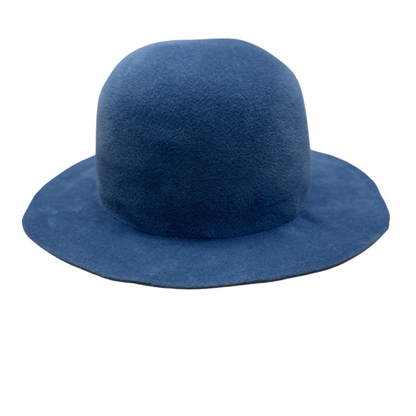 Helen kaminski Blue Unisex Wool Felt Wide-Brim Hat Classic Minimalist Design Vintage