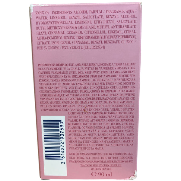 Giorgio Armani Womens Pink My Way Eau De Parfum Spray 90 ml