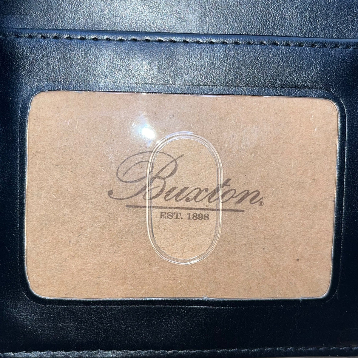 Buxton Women’s Black Leather ID Window Double Kiss-Lock Classic Design Wallet