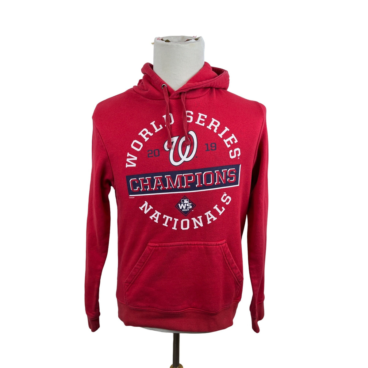 Washington Nationals Men's Red 2019 World Series Champions Pullover Hoodie Sz M