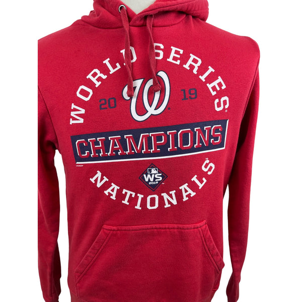Washington Nationals Men's Red 2019 World Series Champions Pullover Hoodie Sz M