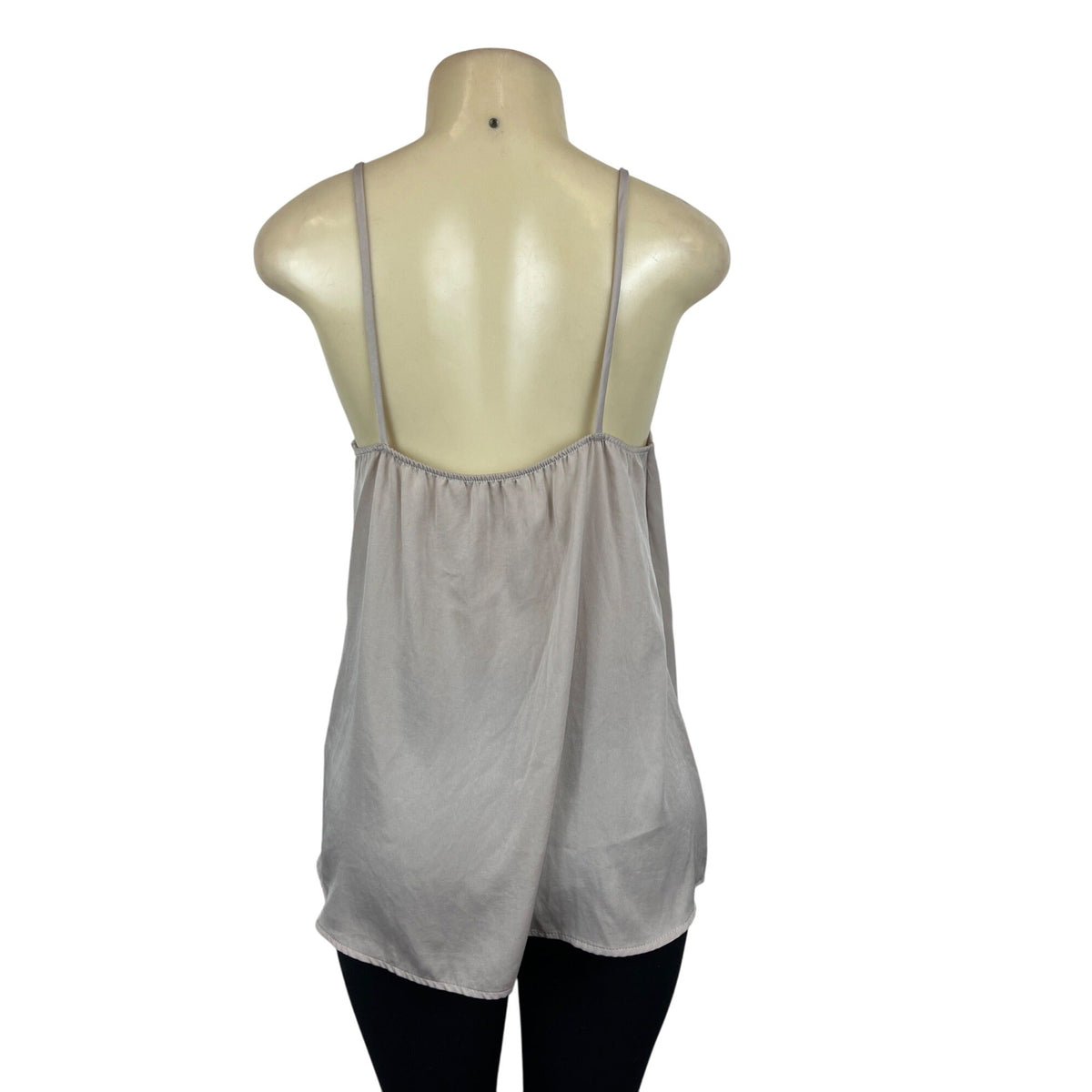 Victoria + Sophia Women's Grey Strappy Blouse Sz M