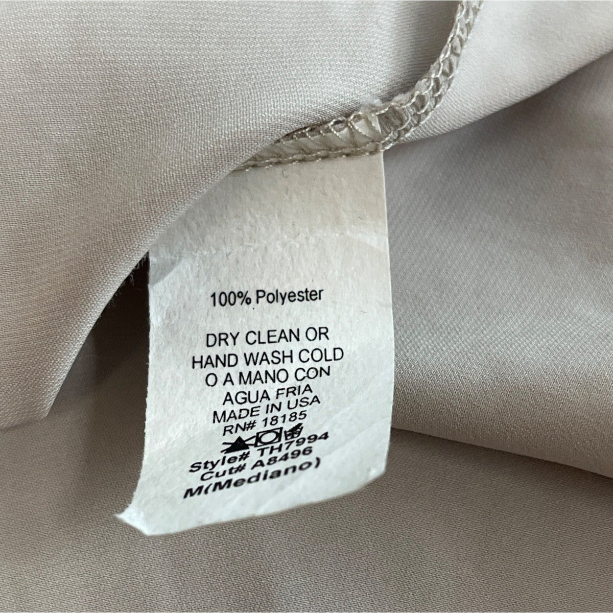 Victoria + Sophia Women's Grey Strappy Blouse Sz M