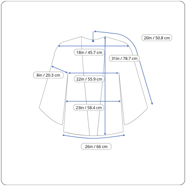 Lands’ End Blue/White Women’s V-Neck Tunic Top Striped 3⁄4 Sleeves Large - New