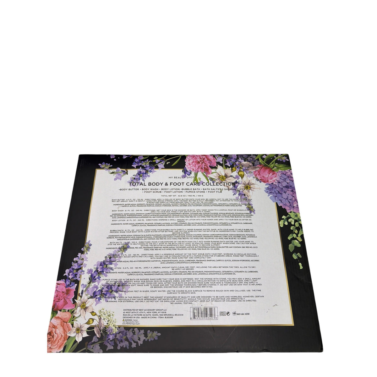 My Beauty Spot Womens French Lavender Body & Foot Care Set 8-Piece Relaxation Kit My Beauty Spot Womens French Lavender Body & Foot Care Set 8-Piece Relaxation Kit