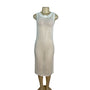 Shade & Shore Cream Sleeveless Crochet Swim Cover-Up Dress M (8-10) - New