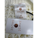 Shade & Shore Cream Sleeveless Crochet Swim Cover-Up Dress M (8-10) - New