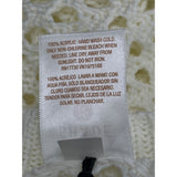 Shade & Shore Cream Sleeveless Crochet Swim Cover-Up Dress M (8-10) - New