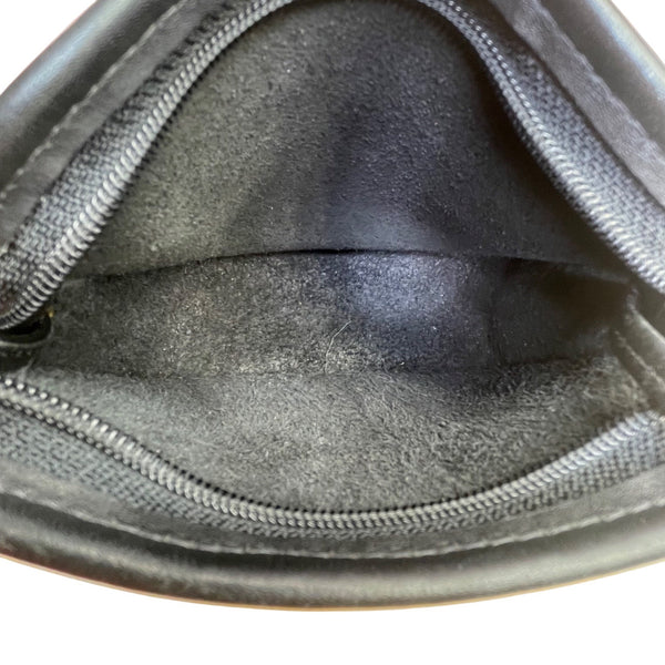 Coach Women’s Black Leather Compact Design Adjustable Strap Crossbody Bag