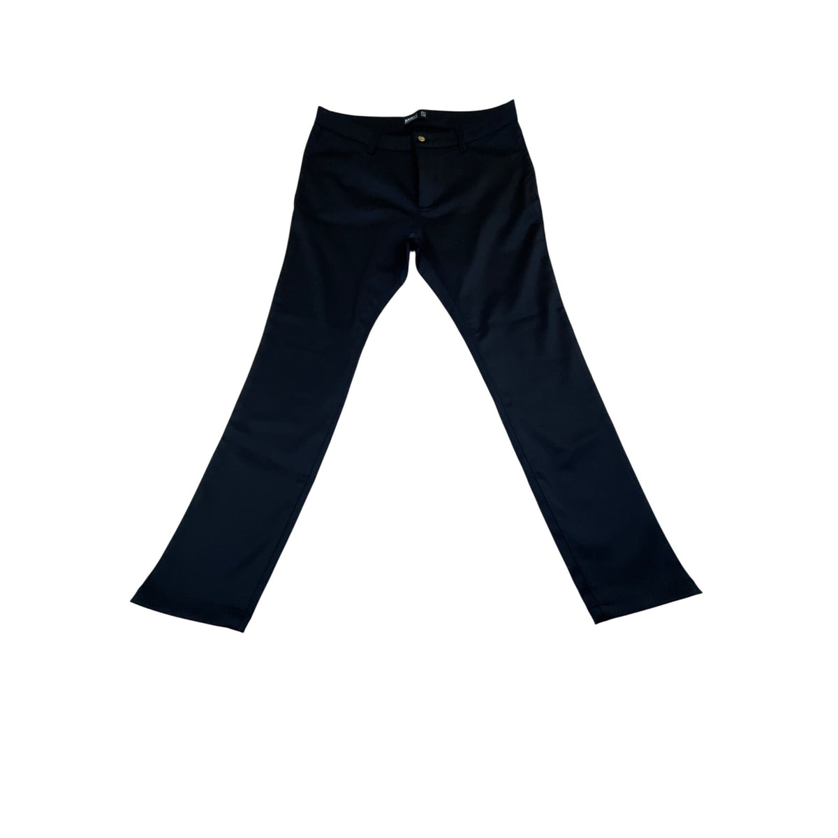 Baubax Womens Black Stretch Straight-Leg Pants With Back Pockets Sz 16/30 - New
