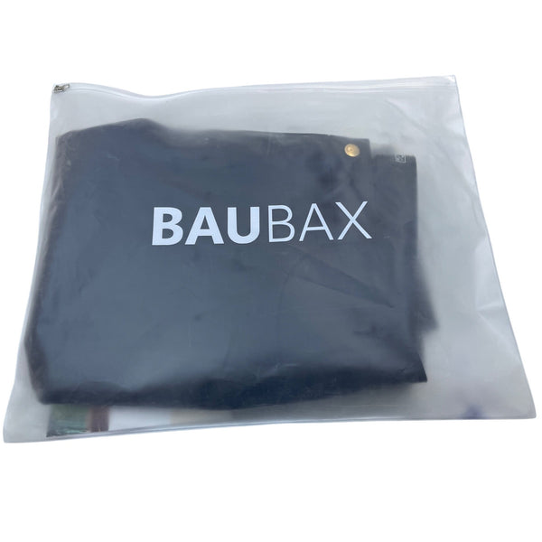 Baubax Womens Black Stretch Straight-Leg Pants With Back Pockets Sz 16/30 - New