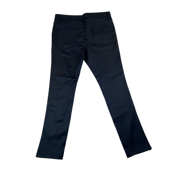 Baubax Womens Black Stretch Straight-Leg Pants With Back Pockets Sz 16/30 - New