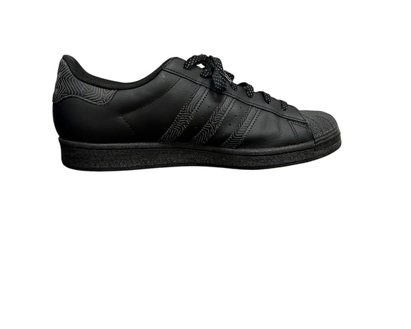 Adidas Mens Black Synthetic Superstar Casual Sneakers Size 12 US