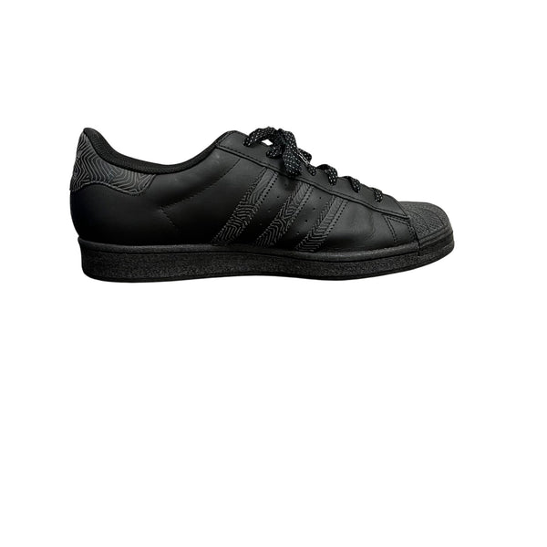 Adidas Mens Black Synthetic Superstar Casual Sneakers Size 12 US