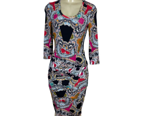 Nicole Miller Collection Multicolor Bodycon Dress Size S- New