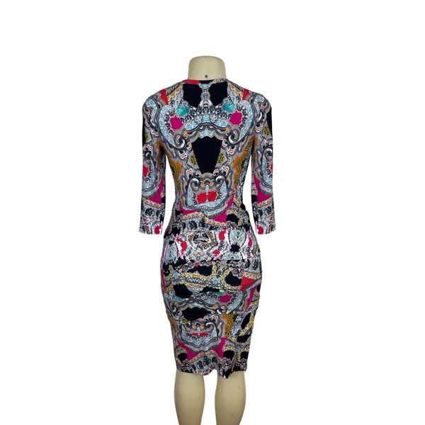 Nicole Miller Collection Multicolor Bodycon Dress Size S- New