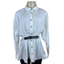 Anthropologie White Women’s Button Down Collared Shirt Sz 6 - New