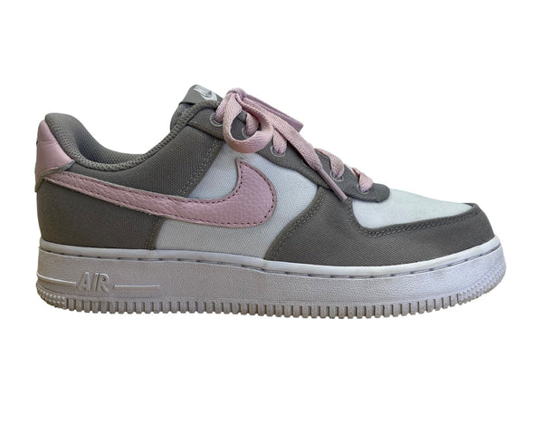 Nike Air Force 1 Women’s Pink & Gray Canvas G2G Lace Up Low Top Sneakers Size 7