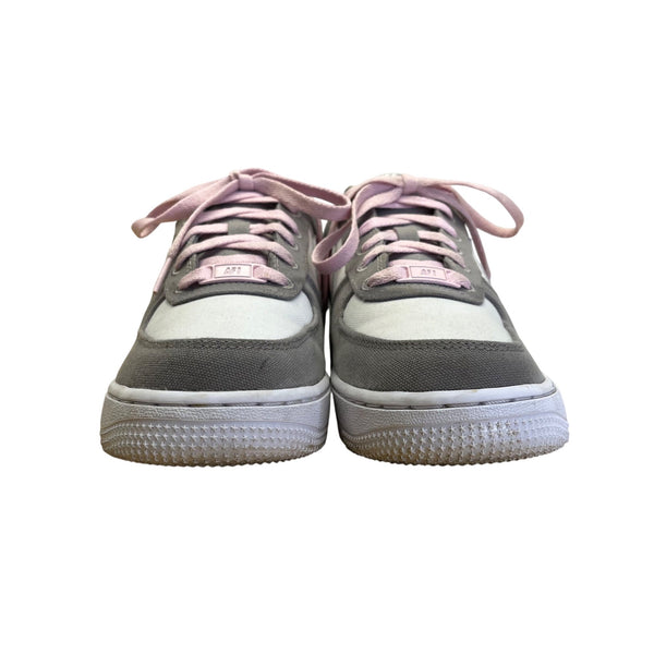 Nike Air Force 1 Women’s Pink & Gray Canvas G2G Lace Up Low Top Sneakers Size 7