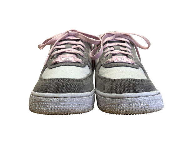 Nike Air Force 1 Women’s Pink & Gray Canvas G2G Lace Up Low Top Sneakers Size 7