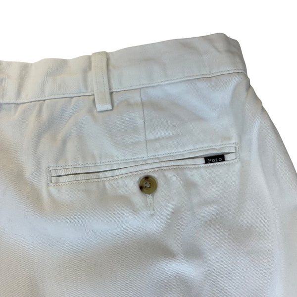 Polo Ralph Lauren Men’s White Dress Pants Flat Front Classic Fit Sz 40T-36 - New