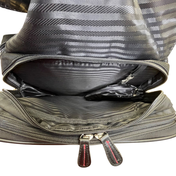 Mobile Edge Women’s Black & Pink Faux Leather Slimline Paris Backpack Size L
