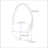 Whiting & Davis Black Metal Mesh Snake Chain Strap Crossbody Bag Sz S