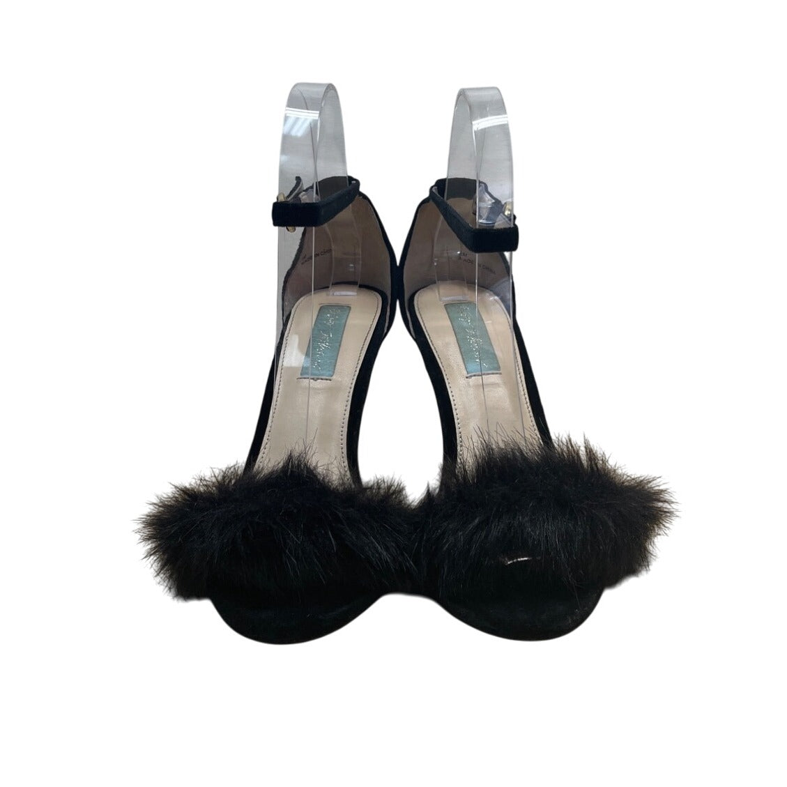 Betsy Johnson Women’s Black Ankle Strap Open Toe Nolte Stiletto Heels Size 8