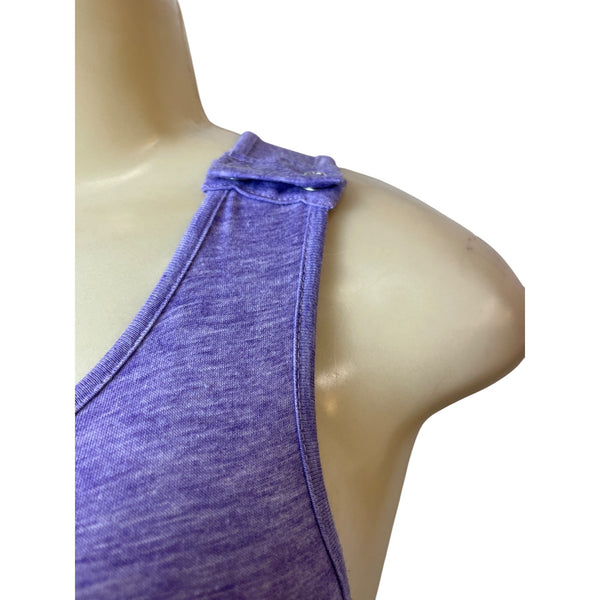 Gorlya Womens Heather Purple Size 8 Sleeveless Jumpsuit With Bow Detail - New