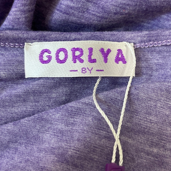 Gorlya Womens Heather Purple Size 8 Sleeveless Jumpsuit With Bow Detail - New
