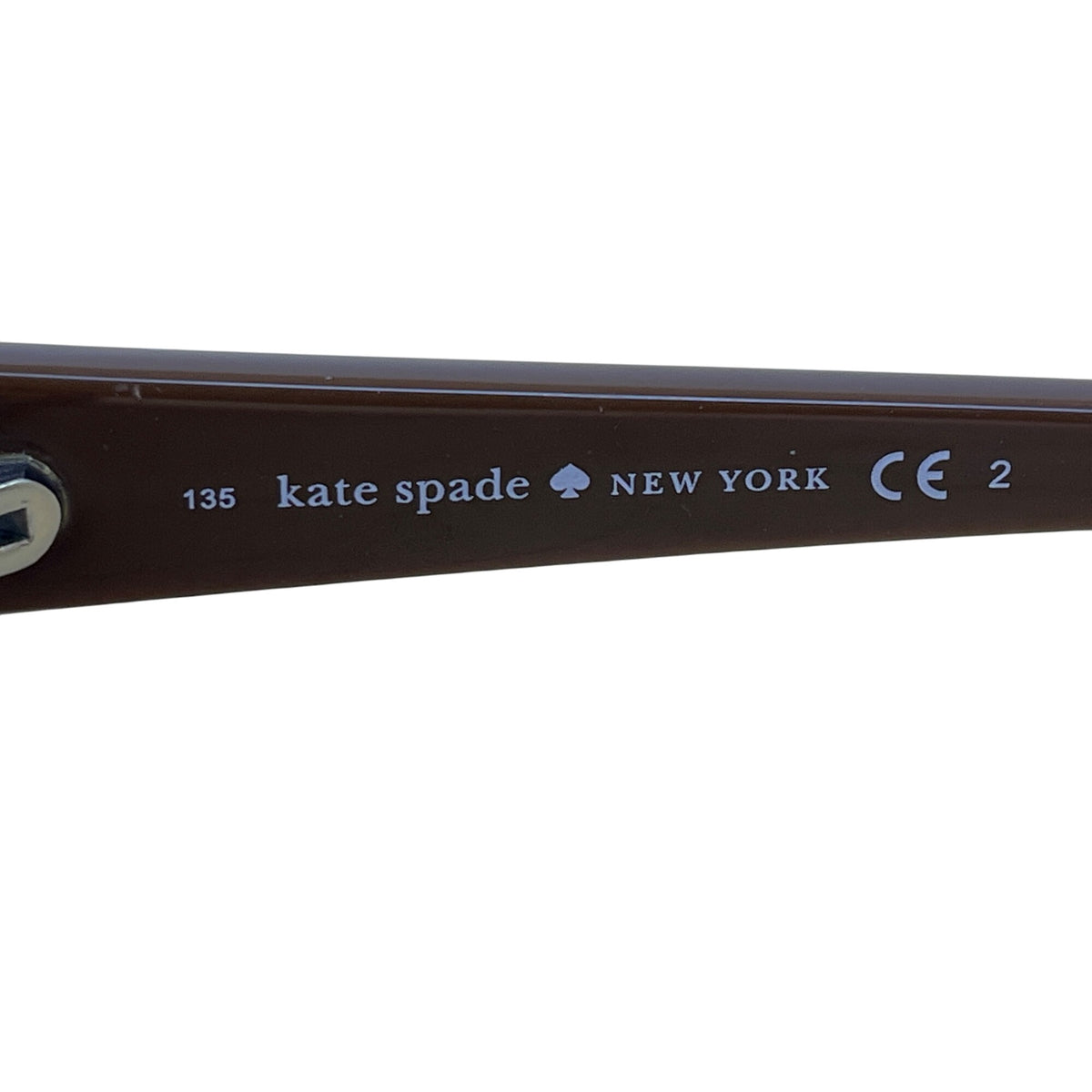 Kate Spade Womens Tortoise Shell Acetate Cat Eye Sunglasses With Brown Lens & Case